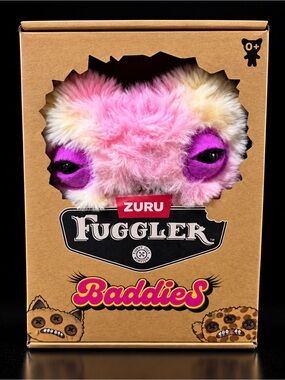 ZURU Fuggler Baddies Pink Plush Monster with Purple Eyes